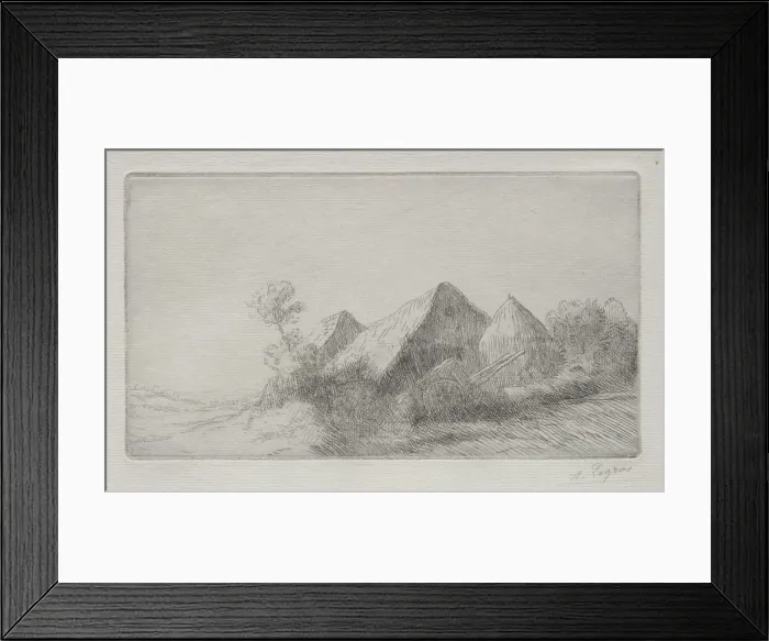 Framed Print : The Cart Shed. Creator: Alphonse Legros (French, 1837-1911) Framed Print : The Cart Shed. Creator: Alphonse Legros (French, 1837-1911)
