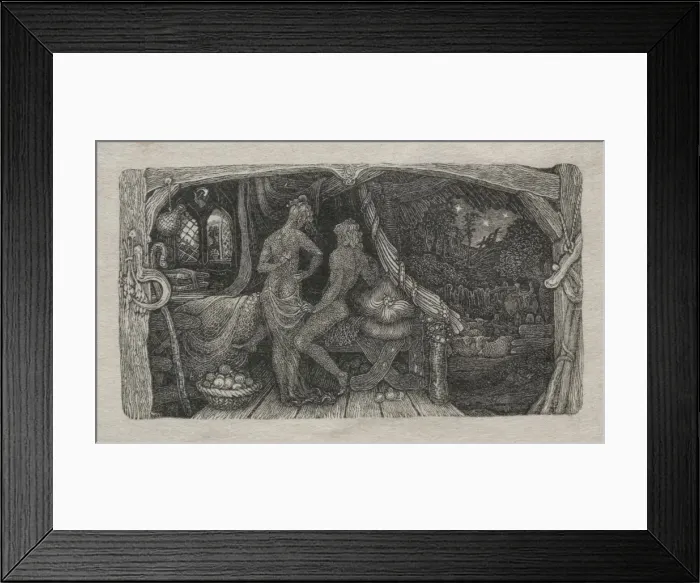 Framed Print : The Chamber-Idyll, 1829. Creator: Edward Calvert (British, 1799-1883) Framed Print : The Chamber-Idyll, 1829. Creator: Edward Calvert (British, 1799-1883)