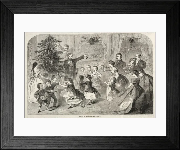 Framed Print : The Christmas Tree, 1858. Creator: Winslow Homer (American, 1836-1910) Framed Print : The Christmas Tree, 1858. Creator: Winslow Homer (American, 1836-1910)