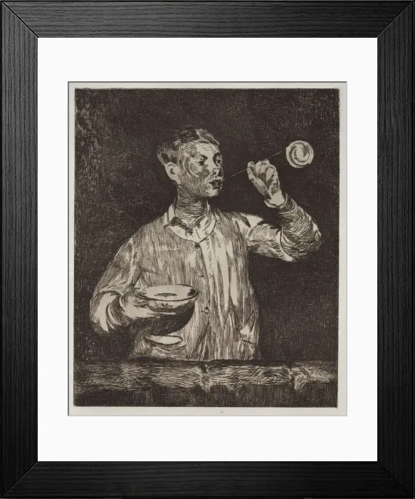 Framed Print : The Boy with soap bubbles. Creator: Edouard Manet (French, 1832-1883) Framed Print : The Boy with soap bubbles. Creator: Edouard Manet (French, 1832-1883)