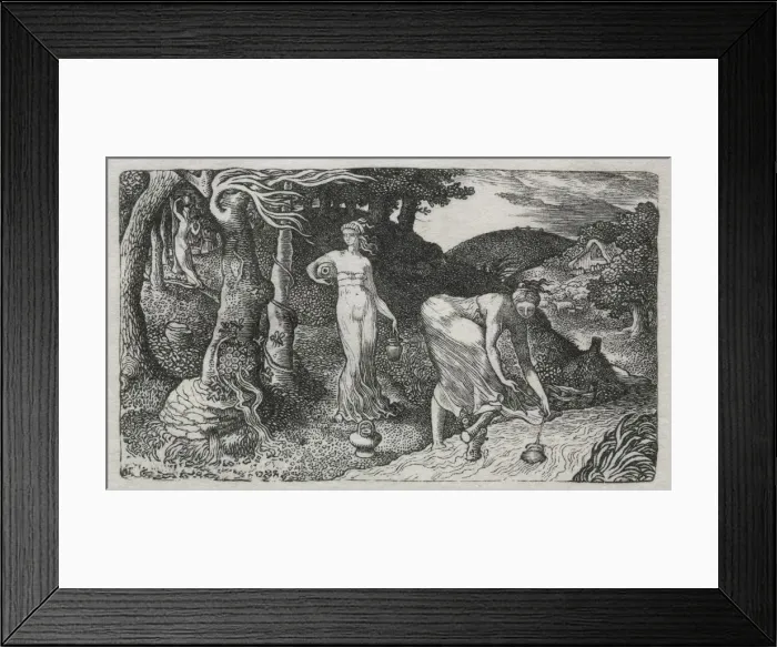 Framed Print : The Brook, 1829. Creator: Edward Calvert (British, 1799-1883) Framed Print : The Brook, 1829. Creator: Edward Calvert (British, 1799-1883)