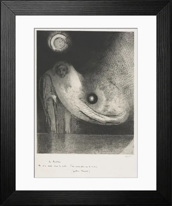 Framed Print : The Buddha, 1895. Creator: Odilon Redon (French, 1840-1916); Auguste Clot (French Framed Print : The Buddha, 1895. Creator: Odilon Redon (French, 1840-1916); Auguste Clot (French