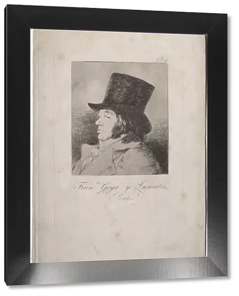 The Caprichos: Portrait of Goya. Creator: Francisco de Goya (Spanish, 1746-1828)