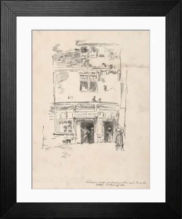 Framed Print : The Clockmakers, Paimpol, 1893. Creator: James McNeill Whistler (American, 1834-1903) Framed Print : The Clockmakers, Paimpol, 1893. Creator: James McNeill Whistler (American, 1834-1903)