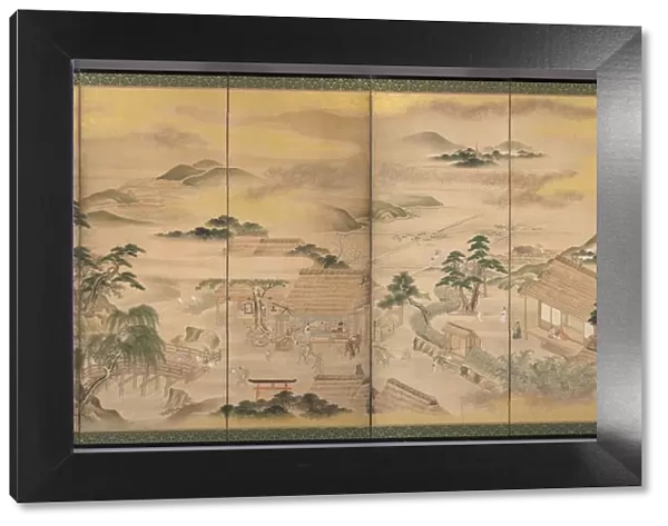 Spring and Autumn Farming (Spring), 1700s. Creator: Ko Sukoku (Japanese, 1730-1804)