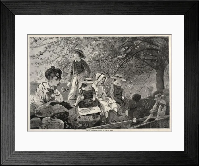 Framed Print : Spring Blossoms, 1870. Creator: Winslow Homer (American, 1836-1910) Framed Print : Spring Blossoms, 1870. Creator: Winslow Homer (American, 1836-1910)