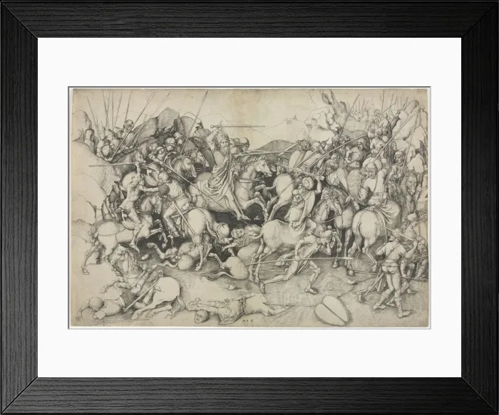 Framed Print : St. James and the Saracens, 15th Century. Creator: Martin Schongauer (German, c. 1450-1491) Framed Print : St. James and the Saracens, 15th Century. Creator: Martin Schongauer (German, c. 1450-1491)