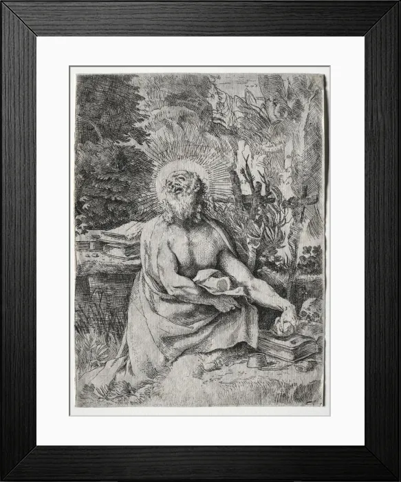 Framed Print : St. Jerome, c. 1591. Creator: Annibale Carracci (Italian, c. 1560-1609) Framed Print : St. Jerome, c. 1591. Creator: Annibale Carracci (Italian, c. 1560-1609)