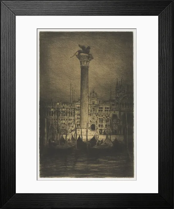 Framed Print : St. Marks Piazza, 1910. Creator: Mortimer Menpes (British, 1860-1938) Framed Print : St. Marks Piazza, 1910. Creator: Mortimer Menpes (British, 1860-1938)