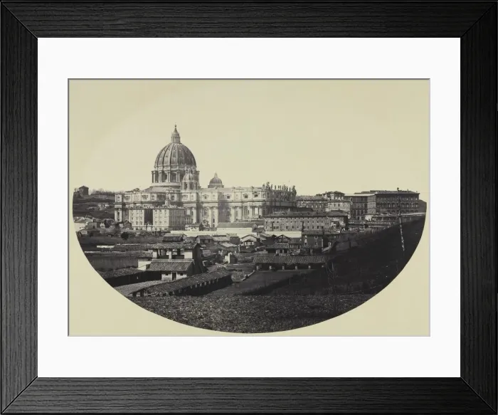 Framed Print : St. Peters, 1858. Creator: Robert Macpherson (British, 1811-1872) Framed Print : St. Peters, 1858. Creator: Robert Macpherson (British, 1811-1872)