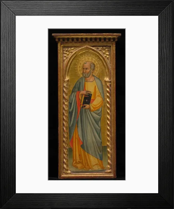 Framed Print : Standing Saint, late 19th - early 20th century. Creator: Unknown Framed Print : Standing Saint, late 19th - early 20th century. Creator: Unknown
