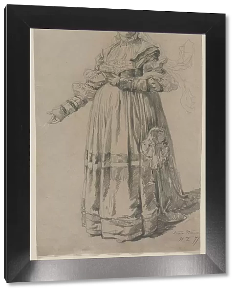 Standing Woman, 1877. Creator: Victor Tobler (Swiss, 1846-1915)