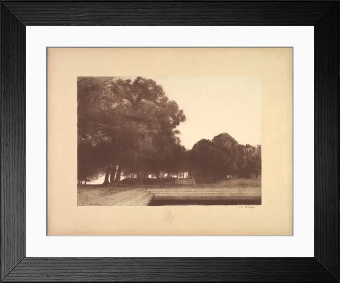 Framed Print : Suite de Paysages: Landscape, Plate 7, Remarque, Poppies, 1892-1893. Creator: Charles Marie Dulac Framed Print : Suite de Paysages: Landscape, Plate 7, Remarque, Poppies, 1892-1893. Creator: Charles Marie Dulac