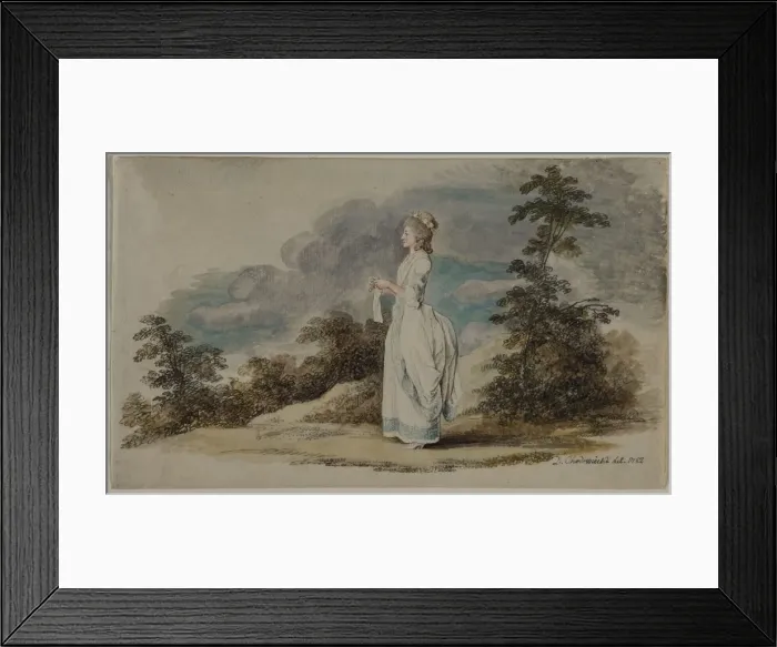 Framed Print : Susanne (The Artists Daughter at the Age of Twenty-One), 1782. Creator: Daniel Chodowiecki Framed Print : Susanne (The Artists Daughter at the Age of Twenty-One), 1782. Creator: Daniel Chodowiecki