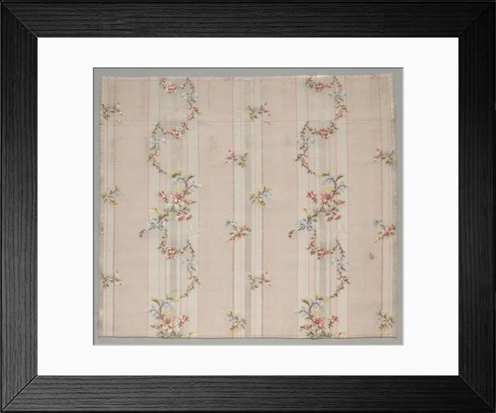Framed Print : Taffeta Fragment, 1774-1793. Creator: Unknown Framed Print : Taffeta Fragment, 1774-1793. Creator: Unknown