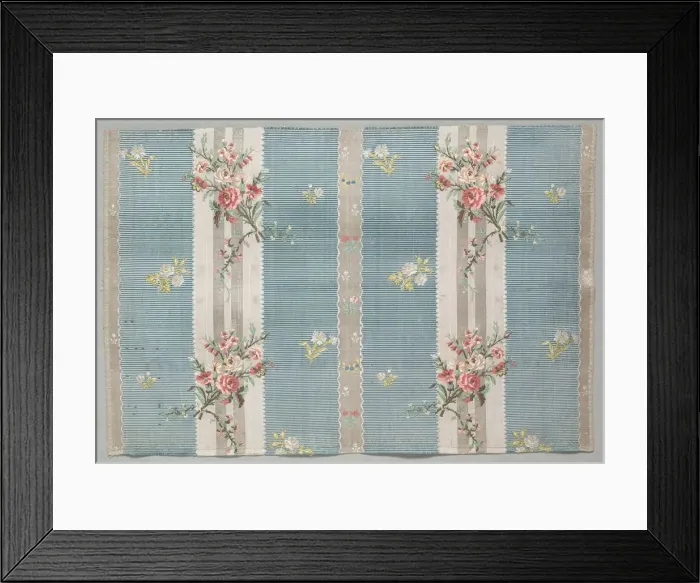 Framed Print : Taffeta Fragment, late 1700s. Creator: Unknown Framed Print : Taffeta Fragment, late 1700s. Creator: Unknown