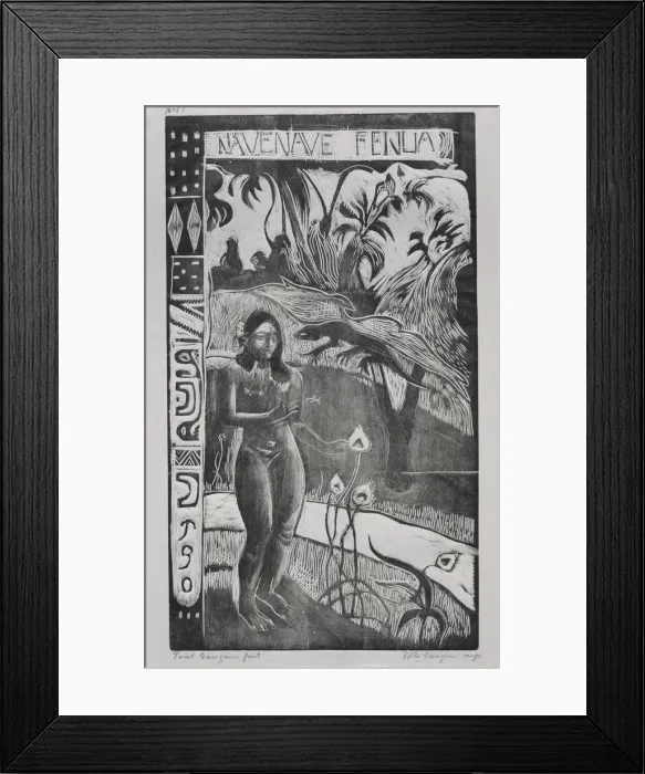 Framed Print : Tahitian Series: Land of Delights. Creator: Paul Gauguin (French, 1848-1903) Framed Print : Tahitian Series: Land of Delights. Creator: Paul Gauguin (French, 1848-1903)