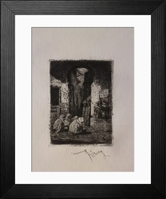Framed Print : Tanger, Arabes assis. Creator: Mariano Fortuny y Carbo (Spanish, 1838-1874) Framed Print : Tanger, Arabes assis. Creator: Mariano Fortuny y Carbo (Spanish, 1838-1874)