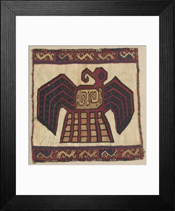 Framed Print : Tapestry Square Panel, c. 700-1100. Creator: Unknown Framed Print : Tapestry Square Panel, c. 700-1100. Creator: Unknown
