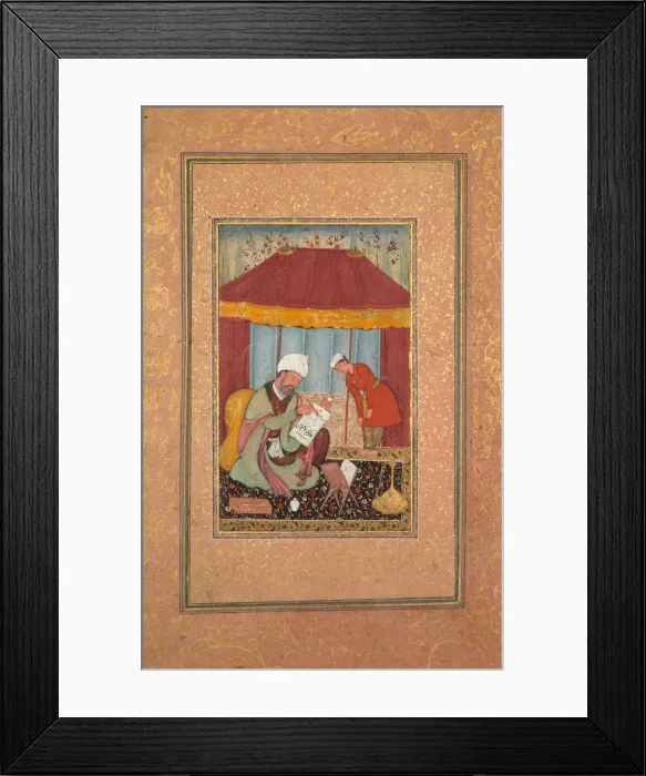 Framed Print : Teacher with his Pupil, c. 1595-1600. Creator: Unknown Framed Print : Teacher with his Pupil, c. 1595-1600. Creator: Unknown