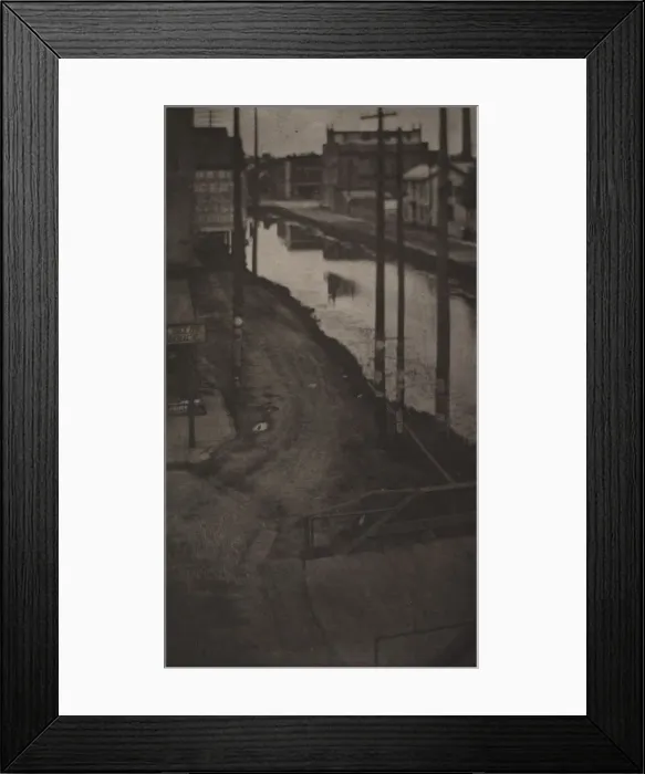 Framed Print : Telegraph Poles, 1898. Creator: Clarence H. White (American, 1871-1925) Framed Print : Telegraph Poles, 1898. Creator: Clarence H. White (American, 1871-1925)