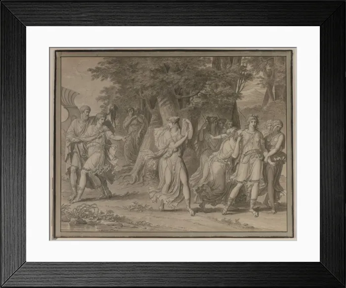 Framed Print : Telemachus, Urged by Mentor, Leaving the Island of Calypso, 1800. Creator: Charles Meynier Framed Print : Telemachus, Urged by Mentor, Leaving the Island of Calypso, 1800. Creator: Charles Meynier