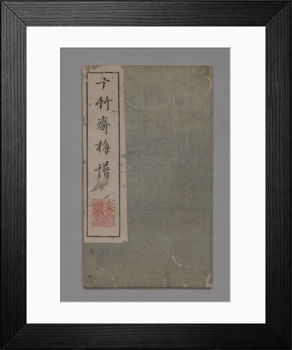 Framed Print : Ten Bamboo Studio Painting and Calligraphy Handbook (Shizhuzhai shuhua pu): Plum Blossoms Framed Print : Ten Bamboo Studio Painting and Calligraphy Handbook (Shizhuzhai shuhua pu): Plum Blossoms