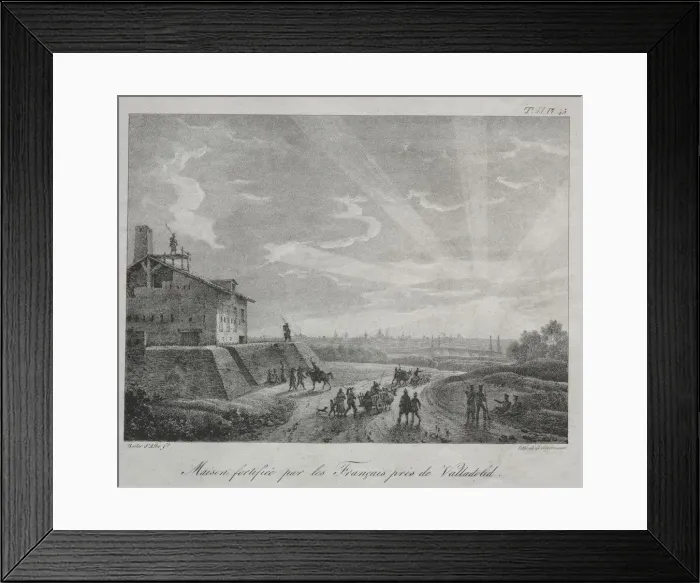 Framed Print : Spanish Campaign: A Building Fortified by the French near Valladolid Framed Print : Spanish Campaign: A Building Fortified by the French near Valladolid