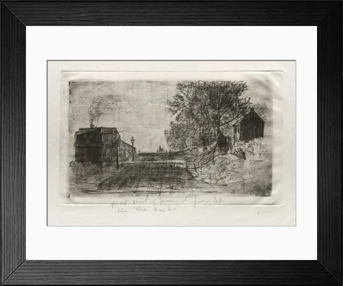 Framed Print : Spring Street, 1878. Creator: Otto H. Bacher (American, 1856-1909) Framed Print : Spring Street, 1878. Creator: Otto H. Bacher (American, 1856-1909)