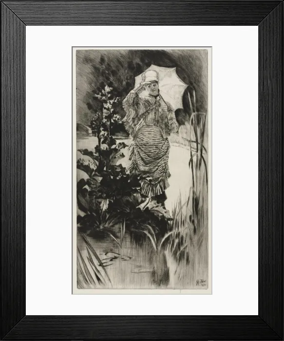 Framed Print : Spring Morning, 1875. Creator: James Tissot (French, 1836-1902) Framed Print : Spring Morning, 1875. Creator: James Tissot (French, 1836-1902)