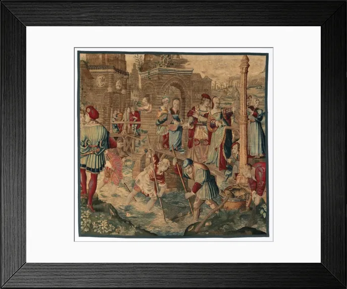 Framed Print : Spring: Fishing Scene (From Set of Four Seasons), late 1600s - early 1700s. Creator Framed Print : Spring: Fishing Scene (From Set of Four Seasons), late 1600s - early 1700s. Creator
