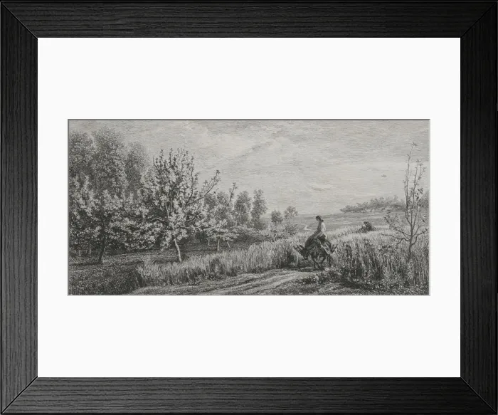 Framed Print : Springtime, 1857. Creator: Charles Francois Daubigny (French, 1817-1878) Framed Print : Springtime, 1857. Creator: Charles Francois Daubigny (French, 1817-1878)