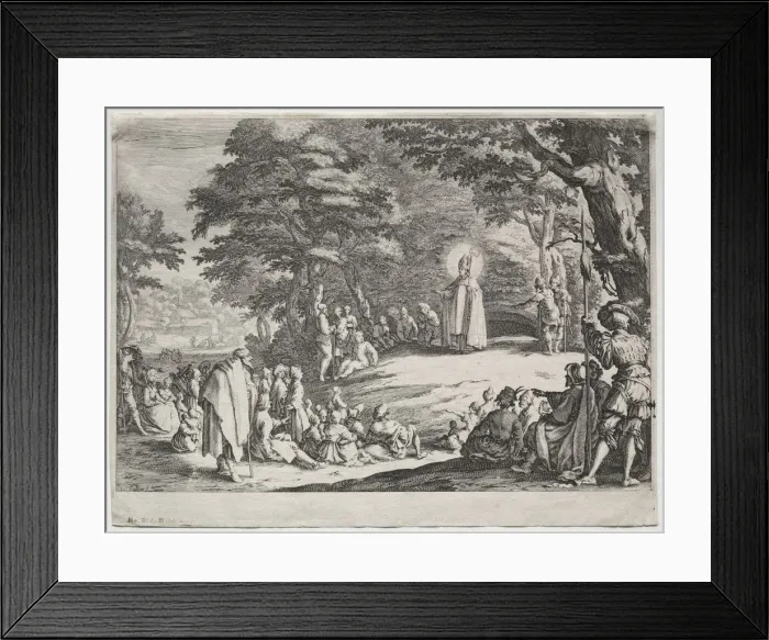 Framed Print : St. Amand Preaching in a Wood. Creator: Jacques Callot (French, 1592-1635) Framed Print : St. Amand Preaching in a Wood. Creator: Jacques Callot (French, 1592-1635)