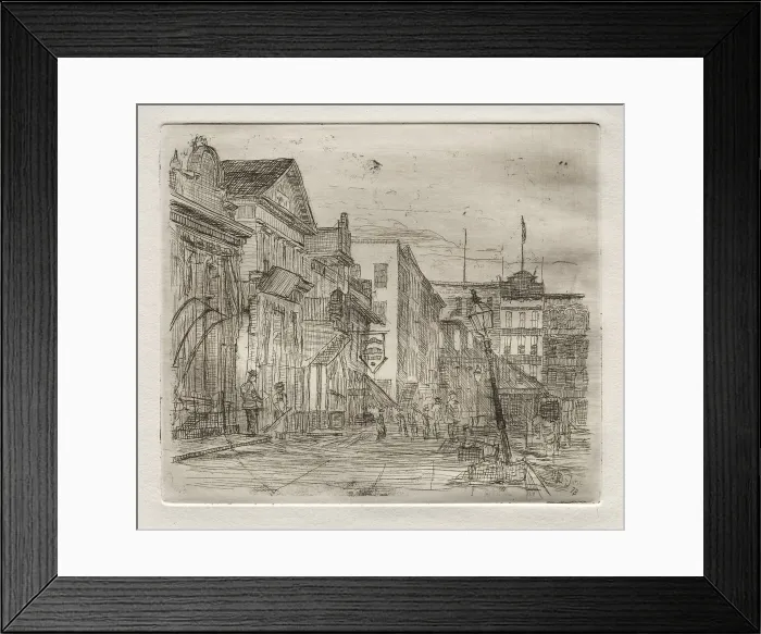 Framed Print : Southwest Corner, Public Square, Cleveland, 1878. Creator: Otto H. Bacher (American, 1856-1909) Framed Print : Southwest Corner, Public Square, Cleveland, 1878. Creator: Otto H. Bacher (American, 1856-1909)