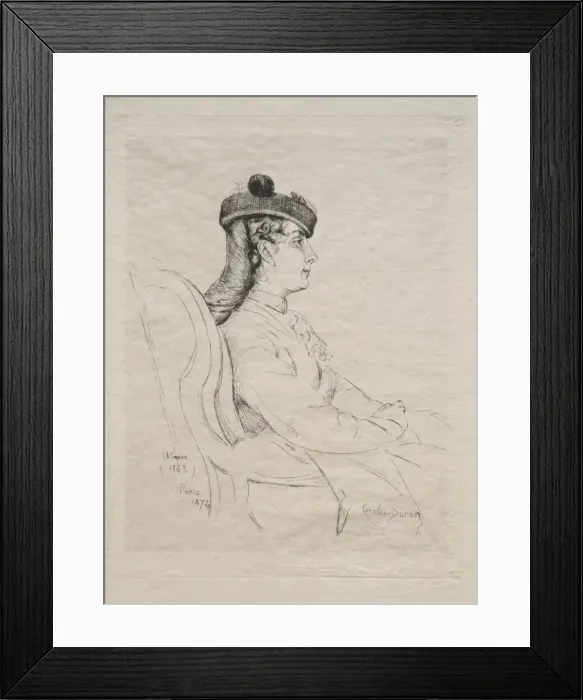 Framed Print : Souvenir de Voyage, 1874. Creator: Emile Auguste Carolus-Duran (French, c. 1837-1917) Framed Print : Souvenir de Voyage, 1874. Creator: Emile Auguste Carolus-Duran (French, c. 1837-1917)