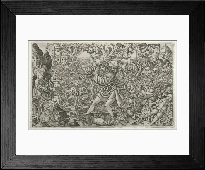 Framed Print : St. Christopher, 1478-1506. Creator: Alart du Hameel (Netherlandish, 1449-1509) Framed Print : St. Christopher, 1478-1506. Creator: Alart du Hameel (Netherlandish, 1449-1509)