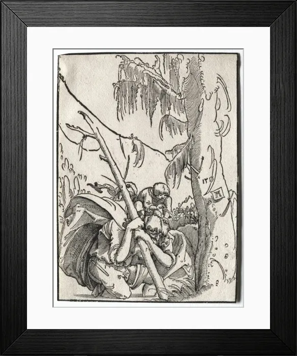 Framed Print : St. Christopher, 1513. Creator: Albrecht Altdorfer (German, c. 1480-1538) Framed Print : St. Christopher, 1513. Creator: Albrecht Altdorfer (German, c. 1480-1538)