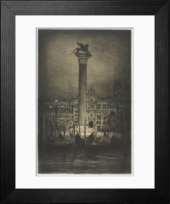 Framed Print : St. Marks Piazza, 1910. Creator: Mortimer Menpes (British, 1860-1938) Framed Print : St. Marks Piazza, 1910. Creator: Mortimer Menpes (British, 1860-1938)