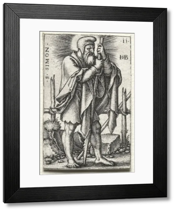 Framed Print : St. Simon, 1545-1546. Creator: Hans Sebald Beham (German, 1500-1550) Framed Print : St. Simon, 1545-1546. Creator: Hans Sebald Beham (German, 1500-1550)