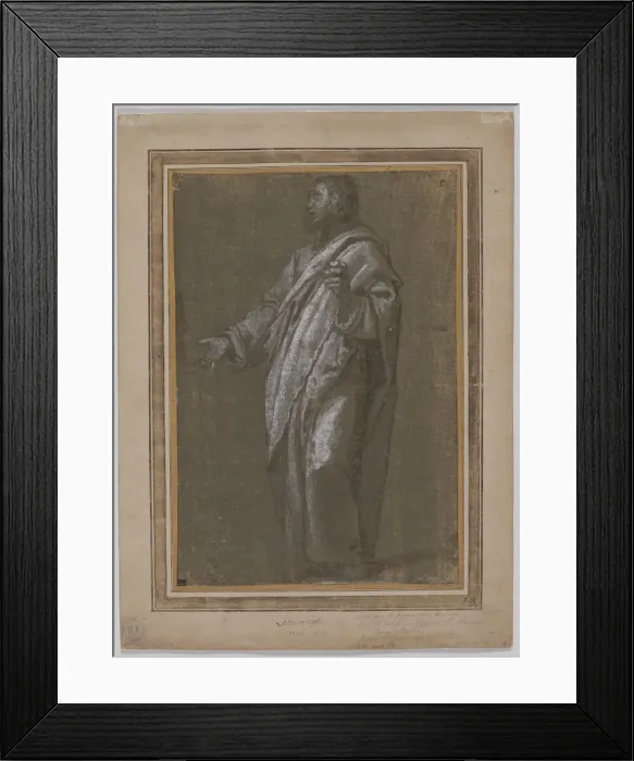Framed Print : Standing Male Figure, c. 1610 / 13. Creator: Ludovico Cardi Cigoli (Italian, 1559-1613) Framed Print : Standing Male Figure, c. 1610 / 13. Creator: Ludovico Cardi Cigoli (Italian, 1559-1613)