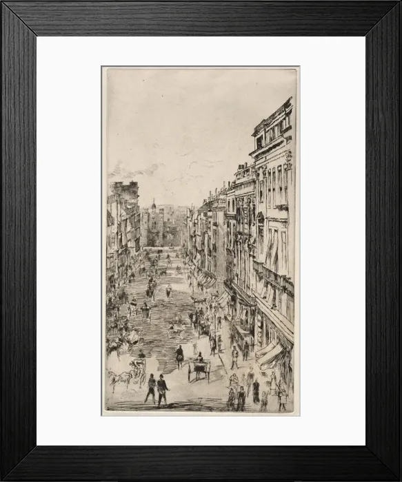 Framed Print : St. James Street. Creator: James McNeill Whistler (American, 1834-1903) Framed Print : St. James Street. Creator: James McNeill Whistler (American, 1834-1903)