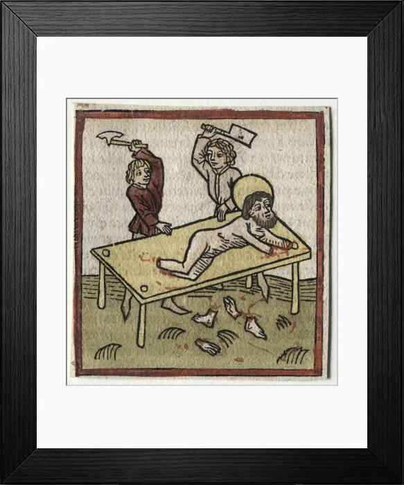 Framed Print : St. James. Creator: Günther Zainer (German, d. 1478) Framed Print : St. James. Creator: Günther Zainer (German, d. 1478)