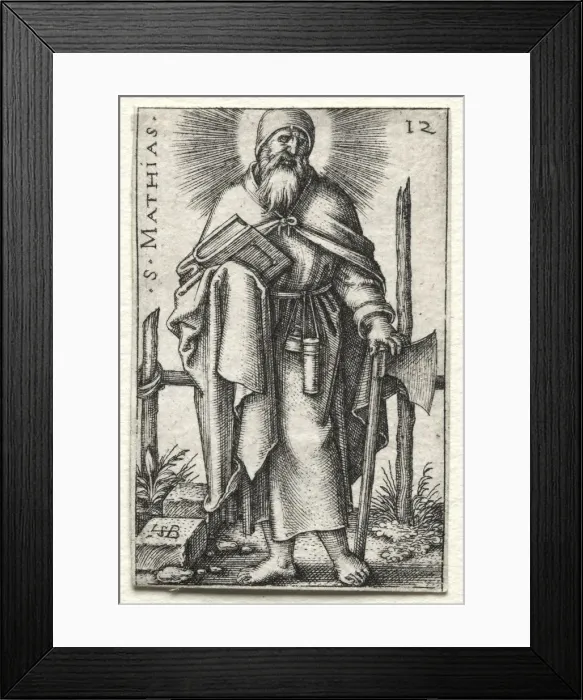 Framed Print : St. Matthew, 1545-1546. Creator: Hans Sebald Beham (German, 1500-1550) Framed Print : St. Matthew, 1545-1546. Creator: Hans Sebald Beham (German, 1500-1550)