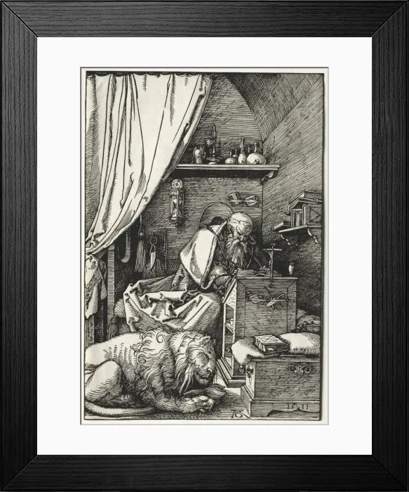 Framed Print : St. Jerome in His Cell, 1511. Creator: Albrecht Dürer (German, 1471-1528) Framed Print : St. Jerome in His Cell, 1511. Creator: Albrecht Dürer (German, 1471-1528)
