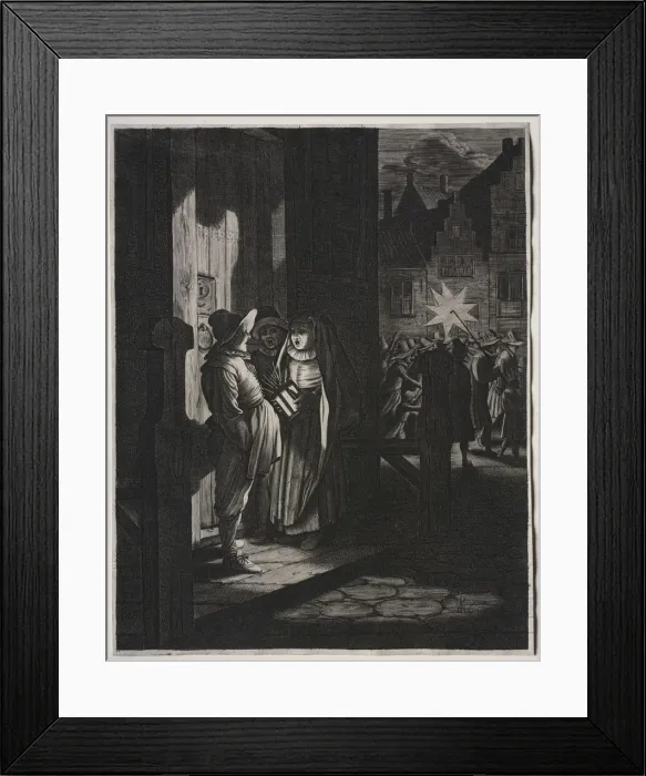 Framed Print : Star of Kings, A Night Piece, 1630. Creator: Jan van de Velde (Dutch, 1620-1662) Framed Print : Star of Kings, A Night Piece, 1630. Creator: Jan van de Velde (Dutch, 1620-1662)