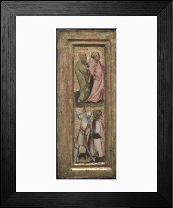 Framed Print : St. Peter and St. Paul; St. George and St. James the Greater, c. 1424. Creator: Unknown Framed Print : St. Peter and St. Paul; St. George and St. James the Greater, c. 1424. Creator: Unknown