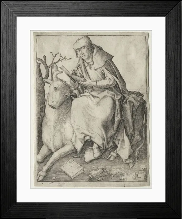 Framed Print : St. Luke, c. 1508. Creator: Lucas van Leyden (Dutch, 1494-1533) Framed Print : St. Luke, c. 1508. Creator: Lucas van Leyden (Dutch, 1494-1533)