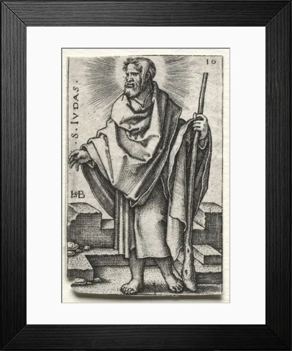 Framed Print : St. Judas, 1545-1546. Creator: Hans Sebald Beham (German, 1500-1550) Framed Print : St. Judas, 1545-1546. Creator: Hans Sebald Beham (German, 1500-1550)