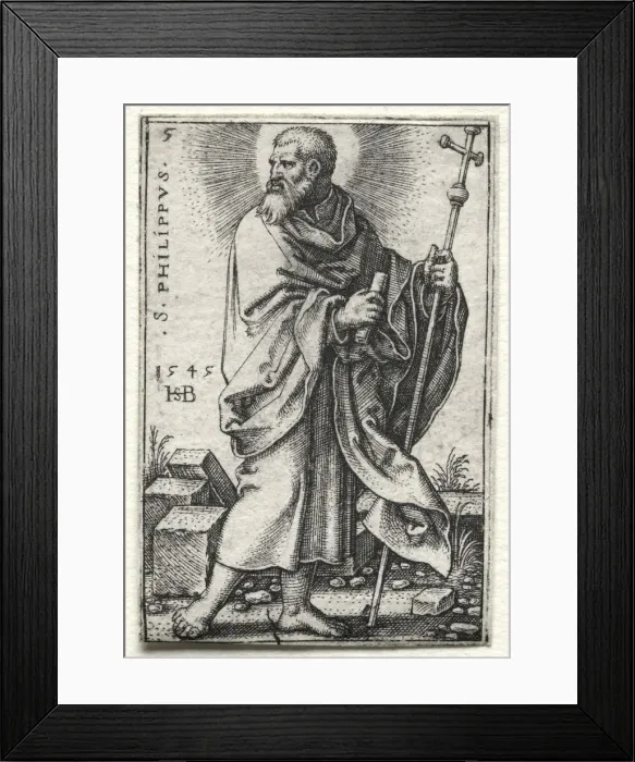 Framed Print : St. Philip, 1545-1546. Creator: Hans Sebald Beham (German, 1500-1550) Framed Print : St. Philip, 1545-1546. Creator: Hans Sebald Beham (German, 1500-1550)
