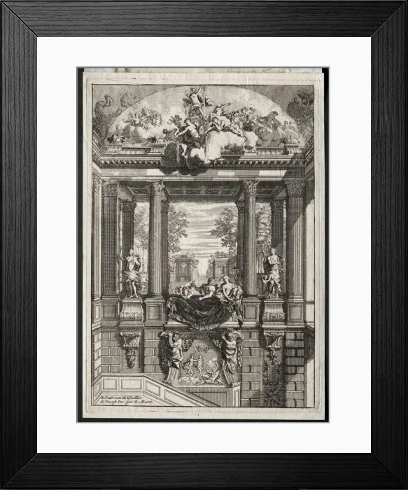 Framed Print : Staircase at the Palace of Voorst in Holland. Creator: Daniel Marot (French, 1655-1718) Framed Print : Staircase at the Palace of Voorst in Holland. Creator: Daniel Marot (French, 1655-1718)